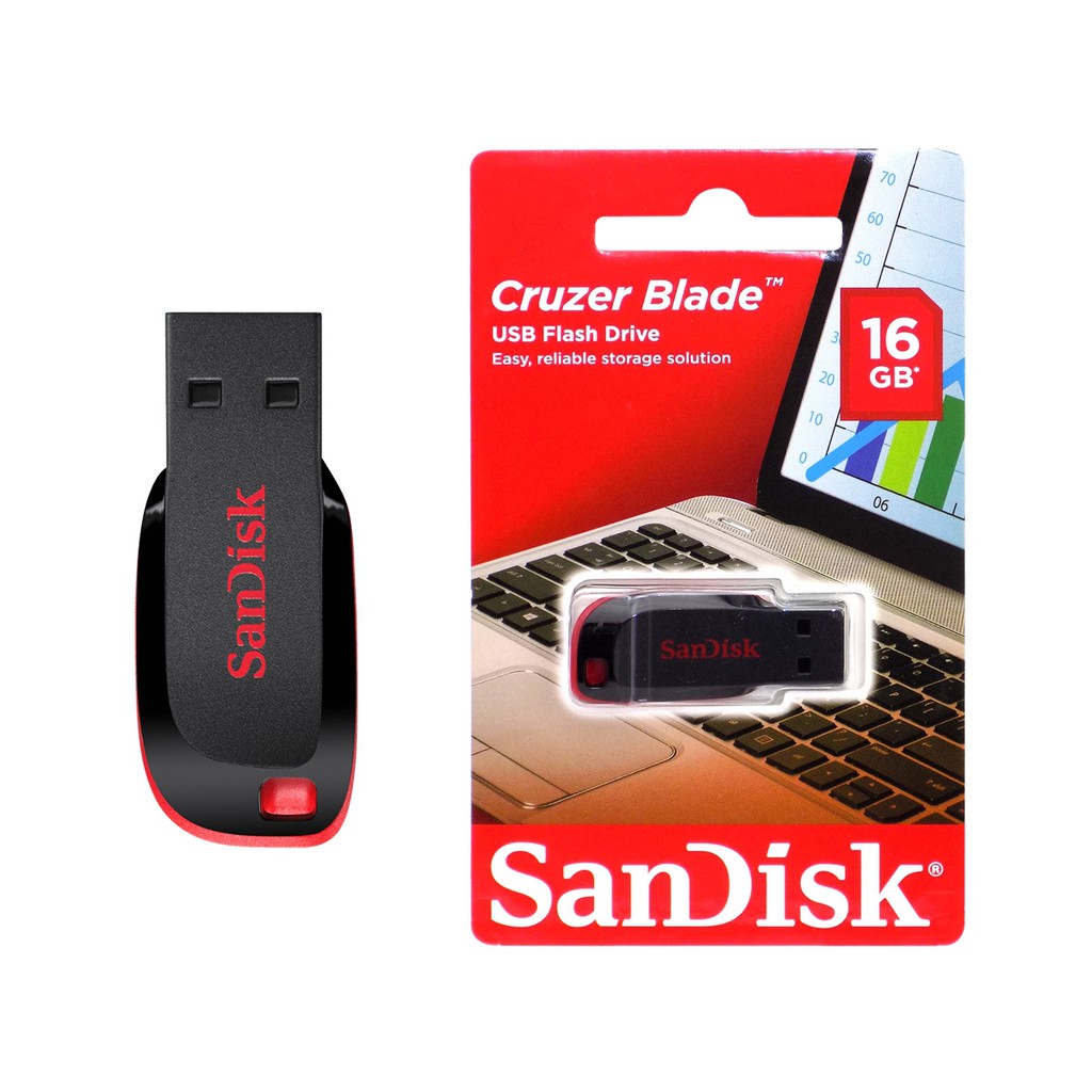 Sandisk Cruzer Blade 16 GB (USB 2.0 Flash Drive)