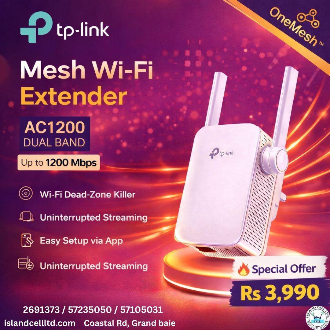 TP-LINK AC1200 MESH WI-FI EXTENDER RE305