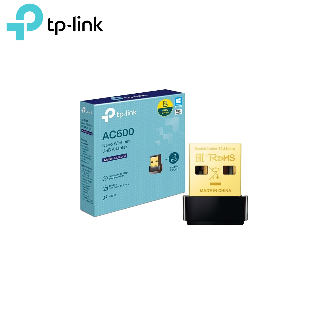 TP-LINK AC600 NANO WIRELESS USB ADAPTER ARCHER T2U NANO