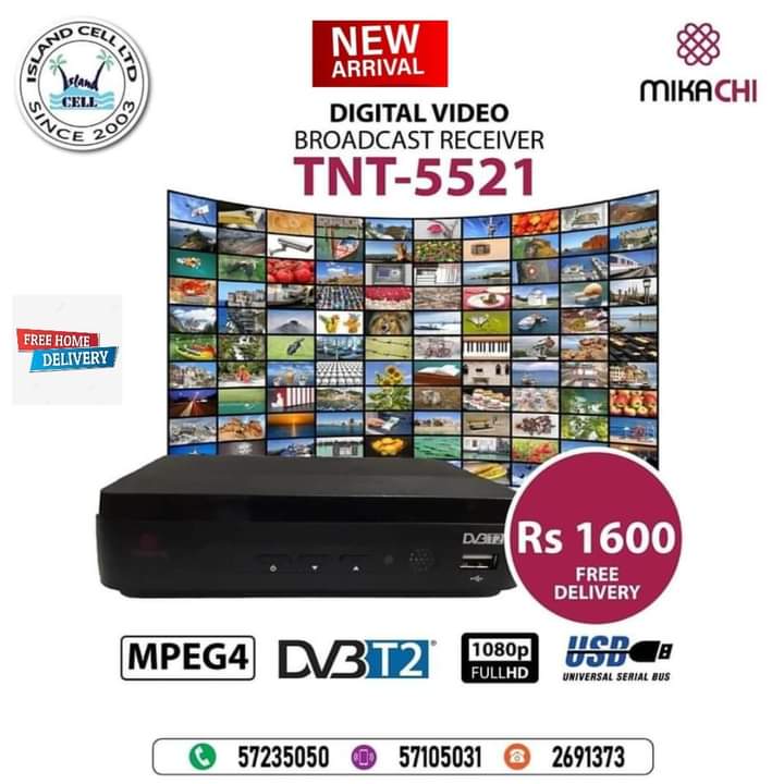 MIKACHI Digital Video Broadcast Receiver TNT-5521
