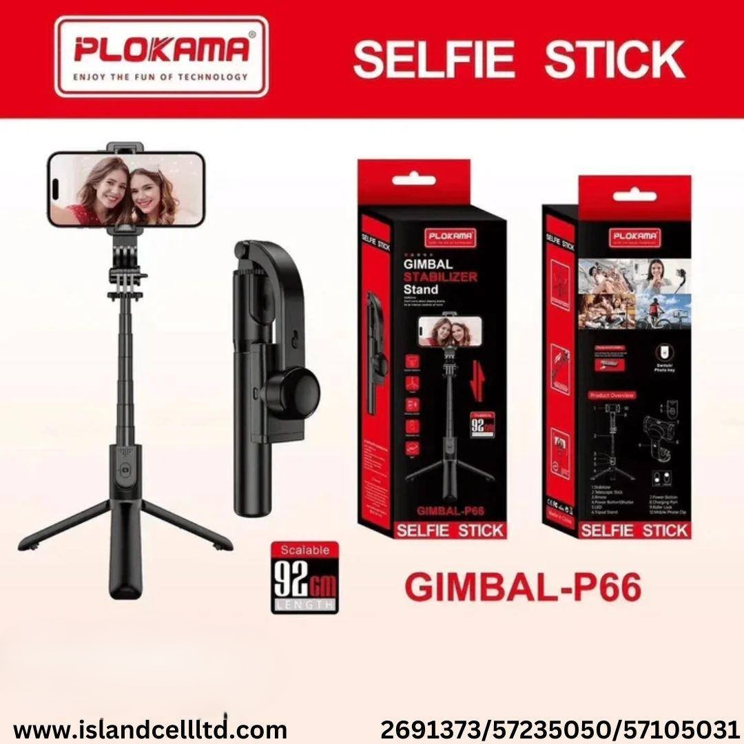 PLOKAMA Gimbal-P66 Selfie Stick