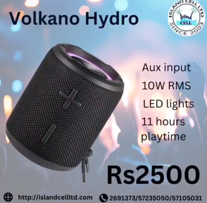 Volkano Hydro Series Bluetooth Speaker (VK-3458-BK)
