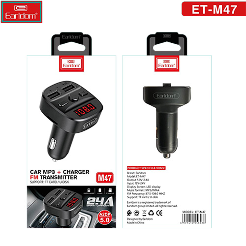 EARLDOM CAR MP3 +CHARGER FM TRANSMITTER M47