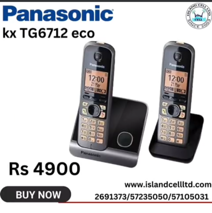 PANASONIC Cordless Phone KX TG6712 Eco