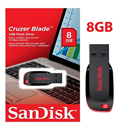 Sandisk Cruzer Blade 8 GB ( USB 2.0 Flash Drive)