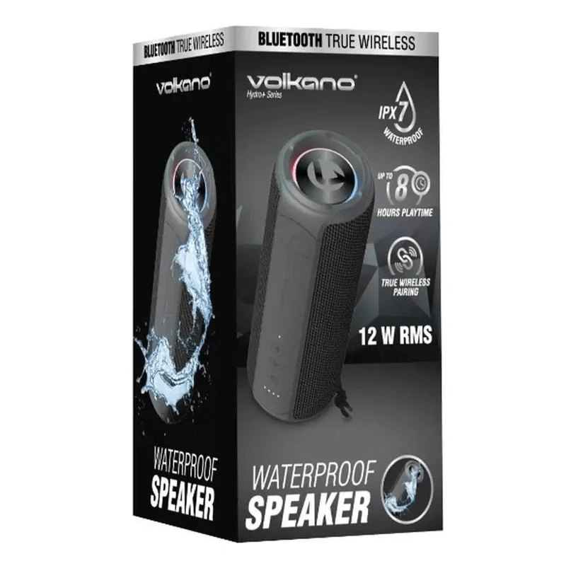 Volkano Hydro Series Bluetooth Speaker (VK-3459-BK)